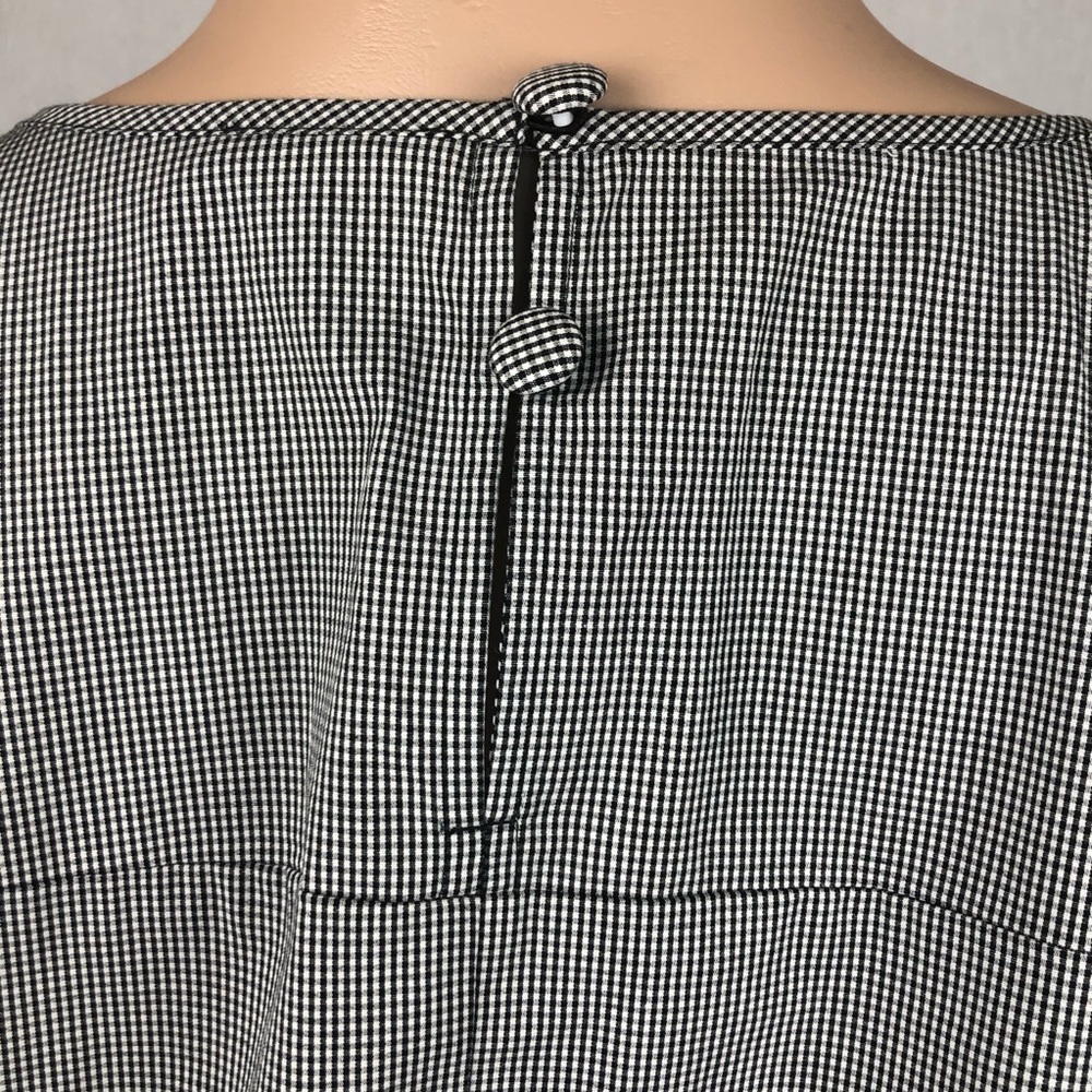 J. Crew Blouse Bell Sleeve Top Gingham Plaid - Picture 8 of 14